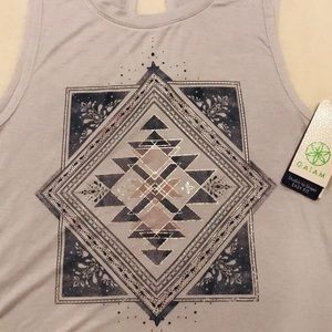 GAIAM Ana tank ‘Geo Tapestry’ graphic